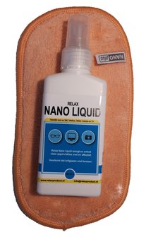 AA) Nano Brillendoekje met NanoLiquid (oranje)