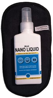 AA) Nano Brillendoekje met NanoLiquid (zwart)