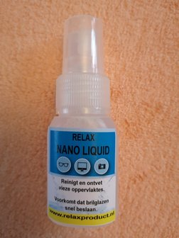 AA) Nano Poets Doek met Nanoliquid tester (oranje)