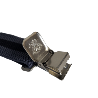 Bretels grijs met zwarte streep clip