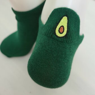 Borduur sneaker avocado
