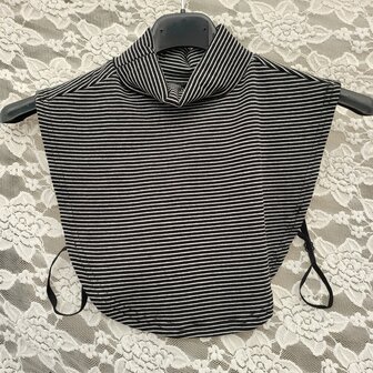 Losse blouse kraag kol zwart streep
