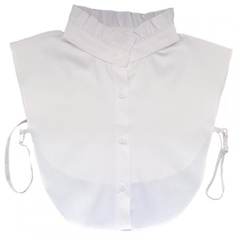 Losse blouse kraag barok wit katoen