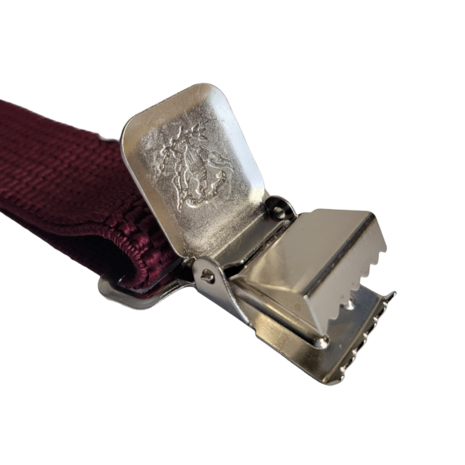 Bretels bordeaux rood clip