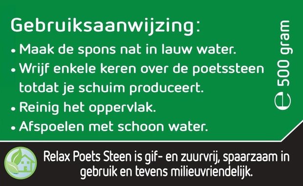 witte poetssteen gebruiksaanwijzing