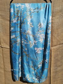 V.Gogh amandelbloesem en monet sjaal dubbelzijdig