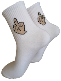 Tennis Middelvinger Wit