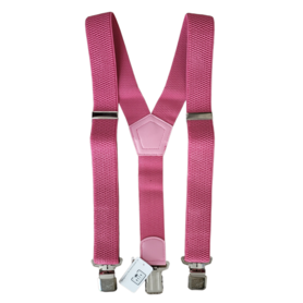 Bretels 3 clips Roze