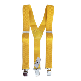Bretels 3 clips Geel