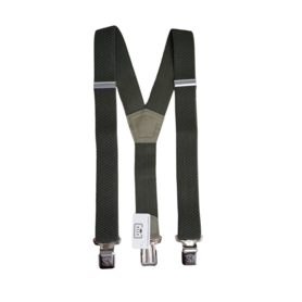 Bretels 3 clips Leger groen