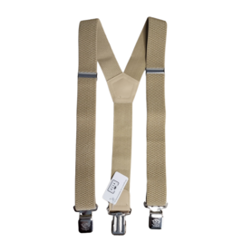 Bretels 3 clips Beige