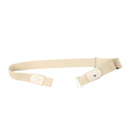 Elastische riem zonder gesp licht goud