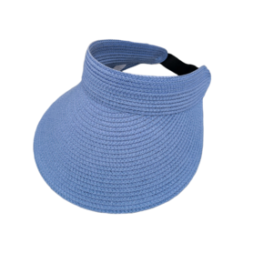 Zomer Rieten klep met elastiek Hemelsblauw