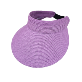 Zomer Rieten klep met elastiek Lila