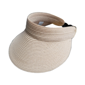 Zomer Rieten klep met elastiek Poeder roze