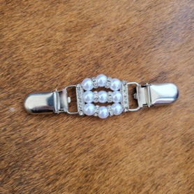 Sjaal/Vest Clip Parels 