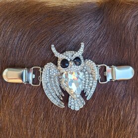 Sjaal/Vest Clip Stras uil