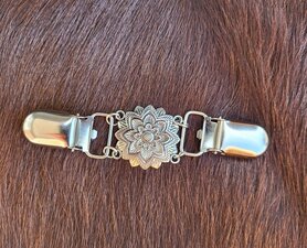 Sjaal/Vest Clip Zeeuwse bloem zilver