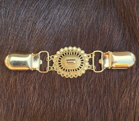 Sjaal/Vest Clip Zeeuwse knoop goud