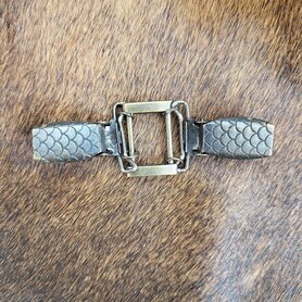 Sjaal/Vest Clip 4Kant brons croco