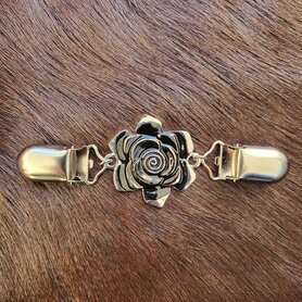 Sjaal/Vest Clip Roos zwart