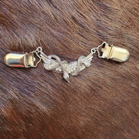 Sjaal/Vest Clip Slang met stras