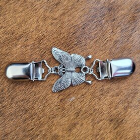 Sjaal/Vest Clip Vlinder metaal