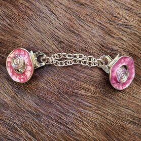 Sjaal/Vest Clip knijper Swirl plat roze