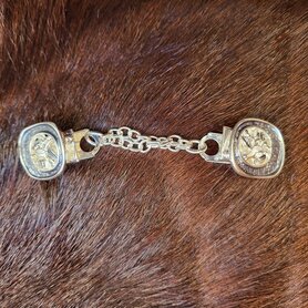 Sjaal/Vest Clip knijper 4kant boom grijs