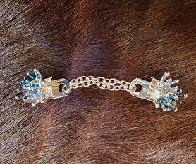 Sjaal/Vest Clip knijper spike blauw