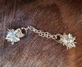 Sjaal/Vest Clip knijper spike grijs