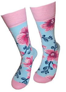 Hibiscus bloemen sokken
